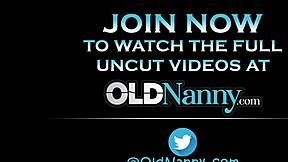 oldnanny mature lesbian seduces hot model girl