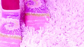 Super hot blonde teen engages in lesbian anal on sofa during casting interview