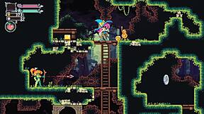 Flip witch pixel hentai femdom creampie in the forest episode 6 with huge tits