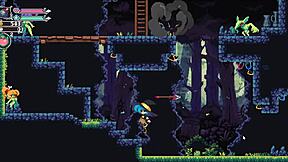 Flip witch pixel hentai femdom creampie in the forest episode 6 with huge tits