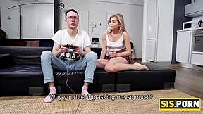 sis porn blonde hottie helps inexperienced stepbrother lose virginity