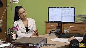 loan4k desperate girl sells pussy to boss for quick cash