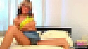 I’m in my cheerleader micro skirt, just teasing for ya!