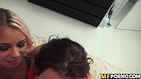 two lesbians finally get cock in pov