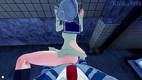 Himiko Toga and Ochako Uraraka in Wild Lesbian Hentai Action