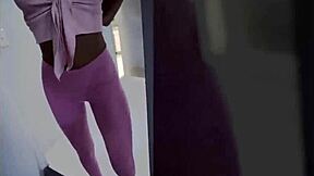 mila mars sex at the gym bathroom, bent over missionary blowjob with her big tits and monster cock, black amateurs fucking hard in the locker room