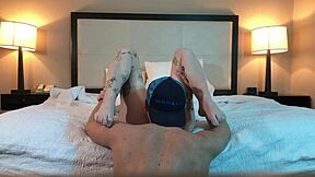 hot tatted petite teen licking pussy beautifully