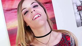 This Teen Sucks And Jerks A Big Cock In POV, Swallowing Cum At The End