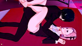 Miko Ino and Tsubame Koyasu in wild hentai sex scene