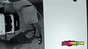 Minimized wild blonde gets extremely drilled after her theft