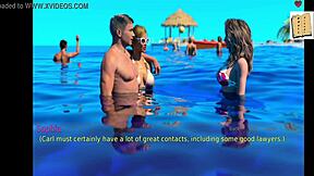 A wife and her stepmother engage in taboo cartoon sex with blonde and teen elements