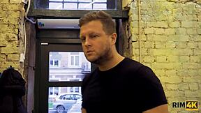 rim4k chick fulfills man's dream by pleasing his butt orally