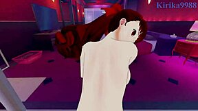 Elizabeth and Kasumi Yoshizawa have intense creampie sex in Persona hentai.