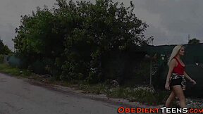 Why is this teen 18+ imprisoned and gagged while getting fucked with a monster cock?