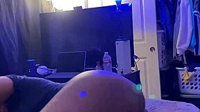 Ebony teen gets rough big black cock from stepdad after gym in wild bedroom action