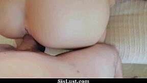 Horny Stepsister Grinds Her Tight Ass on Stepbro's Hard Cock - SisLust