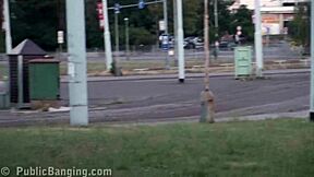 public cross street blonde teen sex orgy gangbang by guys with big dicks, what do you think?