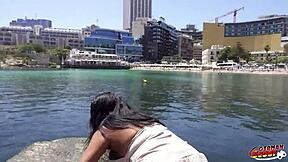 wanna see a curvy latina with massive tits get pounded at casting?