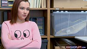 i caught this cute redhead shoplifter and punish fucked her so hard