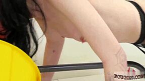 at extreme party, we got bound in bondage and squirted, oh wow! 😵