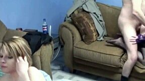 lucky guy with two chubby teen 18+s