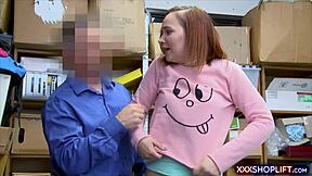 i caught this cute redhead shoplifter and punish fucked her so hard