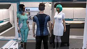 In stranded in space 26, she wants to touch the cock in 3d cartoon.