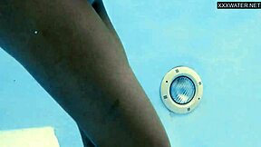 Irina Cage, Spanish from Russia brain, puts in the hour in the pool flashing her baps