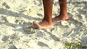 Giggles Feet Soaked and Dirty at Beach on Beat2Feet