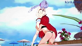 Kanade Am, Chris Yukine, Tsubasa Kazanari in intense lesbian hentai action