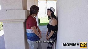 Mommy4k shows how mommy likes them young 18+ and seduces them with her pussy and tattoos