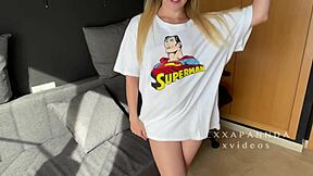 Blonde Teen Masturbates Alone at Home