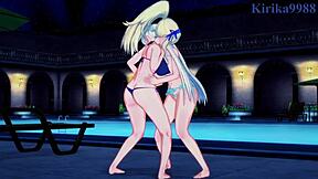 Katsuragi and Yomi have intense lesbian futanari sex in Senran Kagura 😘