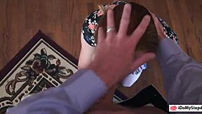 Petite Redhead Babe With Small Tits Takes Monster Cock From Stepdad