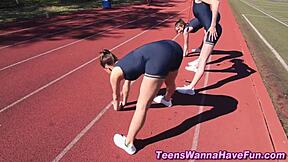 athletic lesbian teen 18+s at party