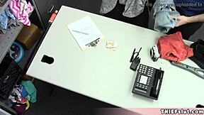 I got caught shoplifting and the mall cop bent me over for sex