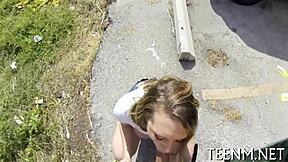 charming brooke wylde bares natural tits in couple's rough intimate session