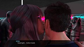 brunette stepsister gives handjob to teen with big cock