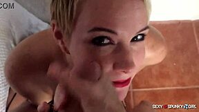 Amateur Blonde Model Gets Bent Over In Doggy For Hard Fucking And Facial