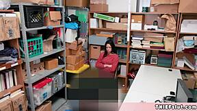 Cute Shoplifter Chick Gets Strip Searched And Punished With Quick Fuck