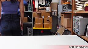 Cute Shoplifter Chick Gets Strip Searched And Punished With Quick Fuck