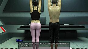 Stranded In Space 92: Hot Yoga Session With Big Tits Brunette Milf In 3D Cartoon