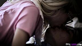 Petite Teen 18+ Piper Perri Joins Boyfriend's Classmates in Rough Orgy