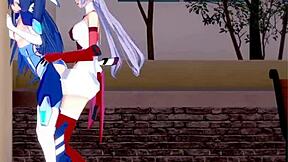 Tsubasa and Maria Feel Intense Emotions in Lesbian Futanari Sex