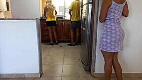 Hidden Sex With Stepmother's Husband