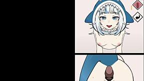 Costplayer Meets Sharkgirl in Wild Hentai Wall Action Ep 3