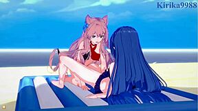 Tsubasa and Maria Feel Intense Emotions in Lesbian Futanari Sex