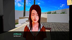 In my new family episode 265, there's erotic hentai with big tits and ass. Brunette milf in 3d.