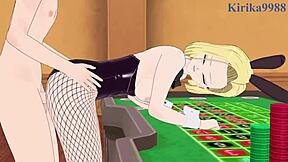 i can't believe android 18 and chi-chi bunny girls are having such intense sex in dragon ball hentai