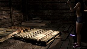 Cute Horror Queen Fingers Pussy and Squirts from Fear.